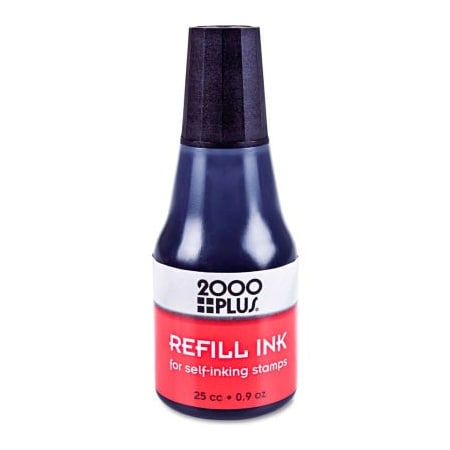 Cosco 2000 PLUS 2000 PLUS Self-Inking Refill Ink, Black, .9 oz. Bottle 32962